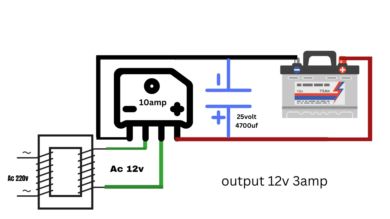 12V 7Ah Battery Charger Circuit Diagram Download Free