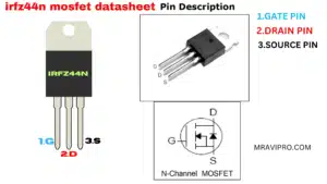 IRFZ44N Mosfet Datasheet Full Details || Download PDF Free