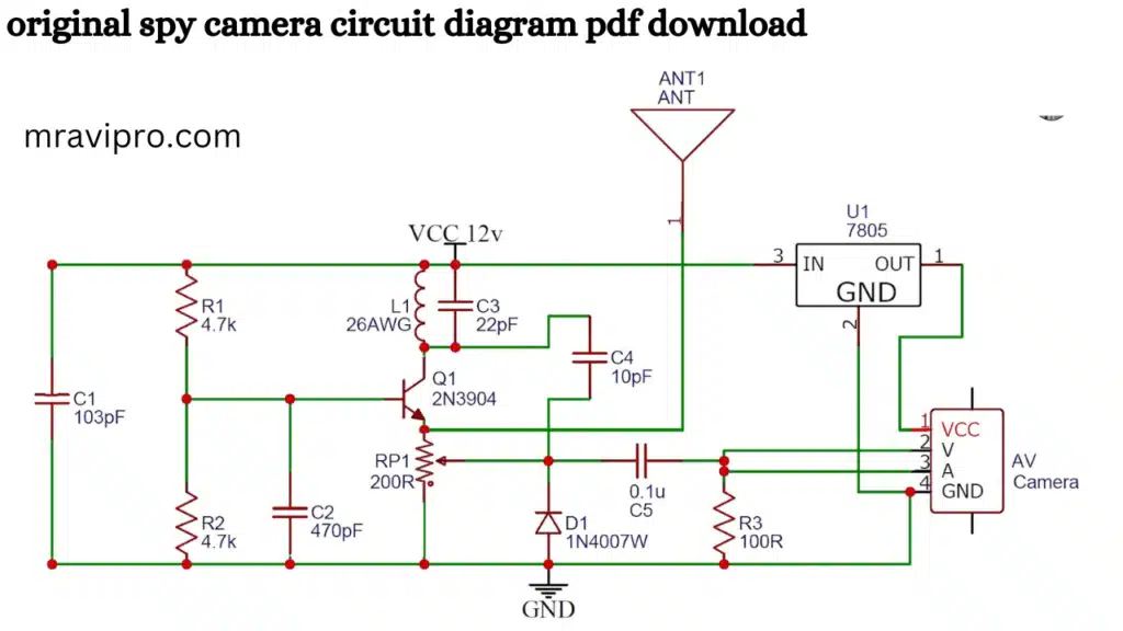 Spy Camera Circuit Diagram Pdf Free Download 2023 » MrAviPro