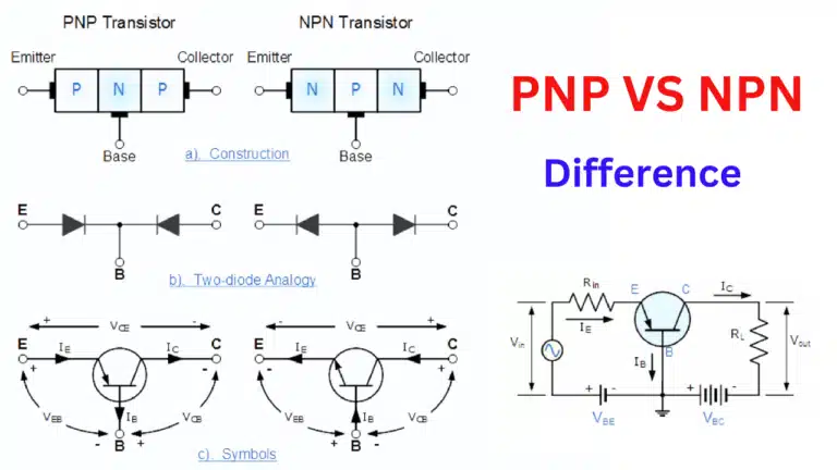 What is PNP VS NPN Transistor Difference 2023 circuit Diagram Pdf Free Download