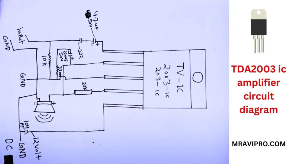 TDA2003 ic Amplifier Circuit Diagram Download