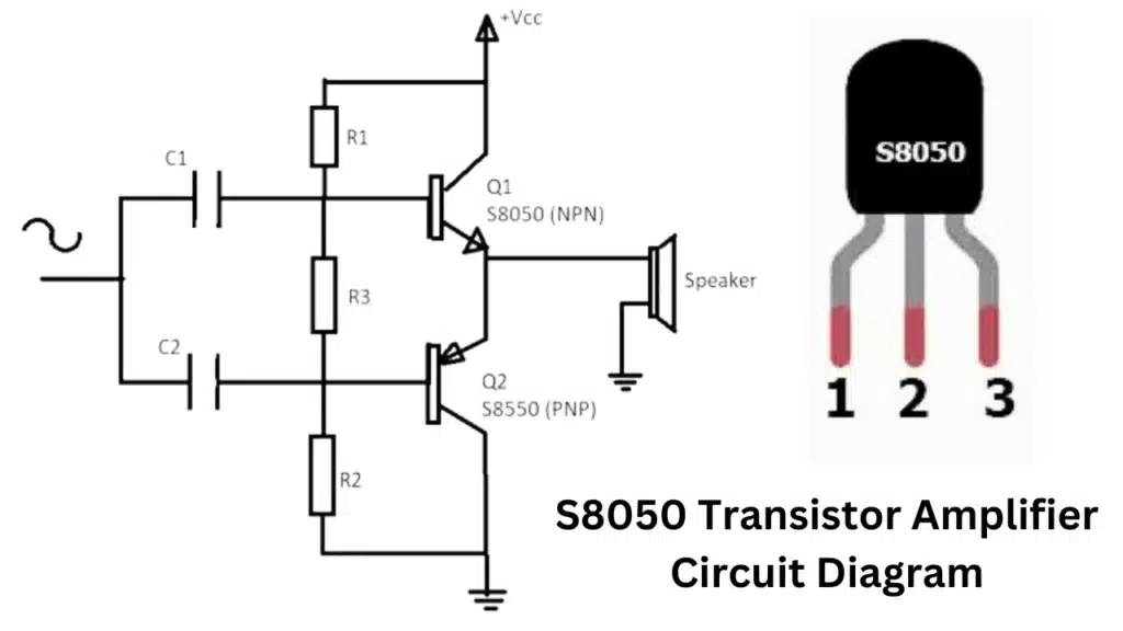 S8050 Transistor Amplifier Circuit Diagram.
S8050 Transistor Equivalent, s8050 Transistor Datasheet, s8050 Pinout
