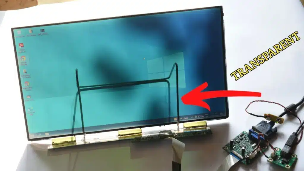 How to make a new transparent monitor with the old monitor at home