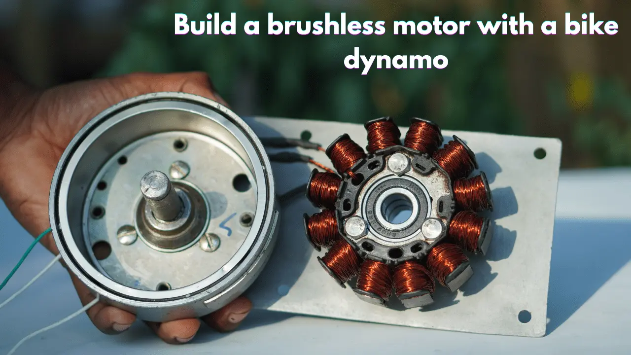 Build a brushless motor with a bike dynamo