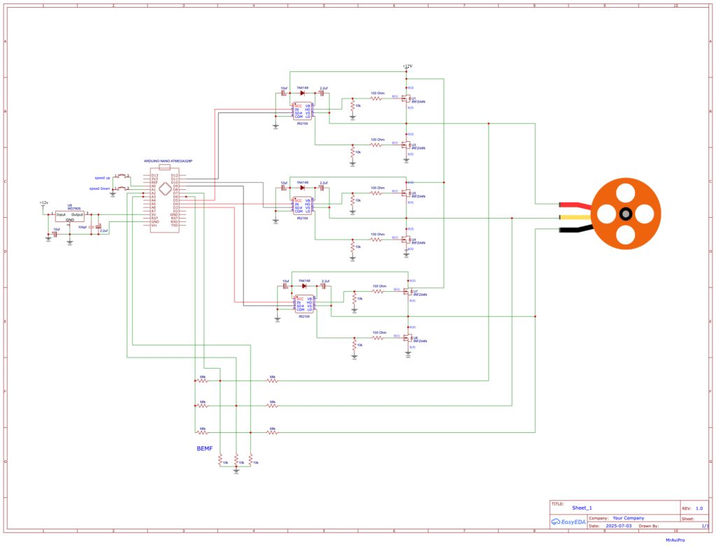 How to Make a High-Speed 40a BLDC Motor Speed Controller Without Sensor Free
